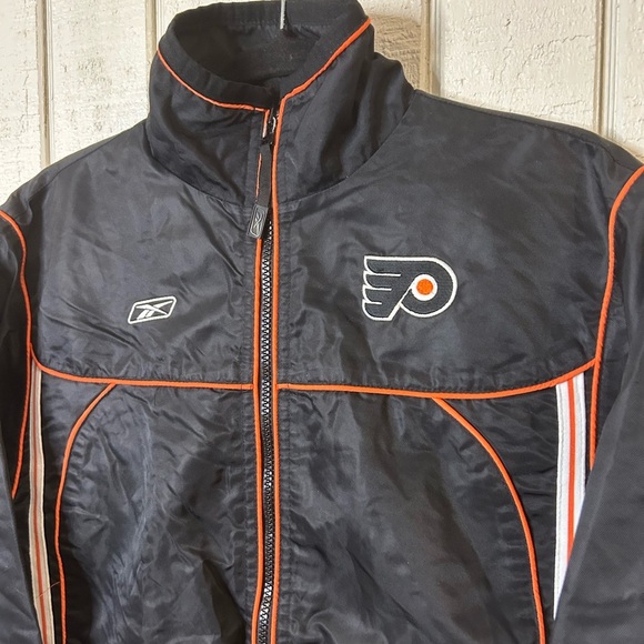 Reebok NHL Philadelphia Flyers Boys Full Zip Jacket, size Medium (10-12). - Picture 3 of 7